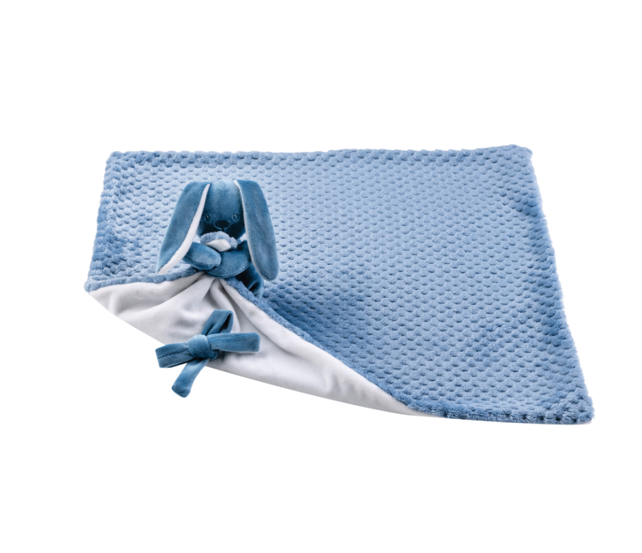  lapidou couverture bleu / blanc 50 x 50 cm 